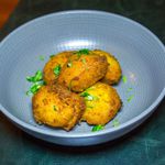 Red Curry Corn Fritters ($8)<br/>